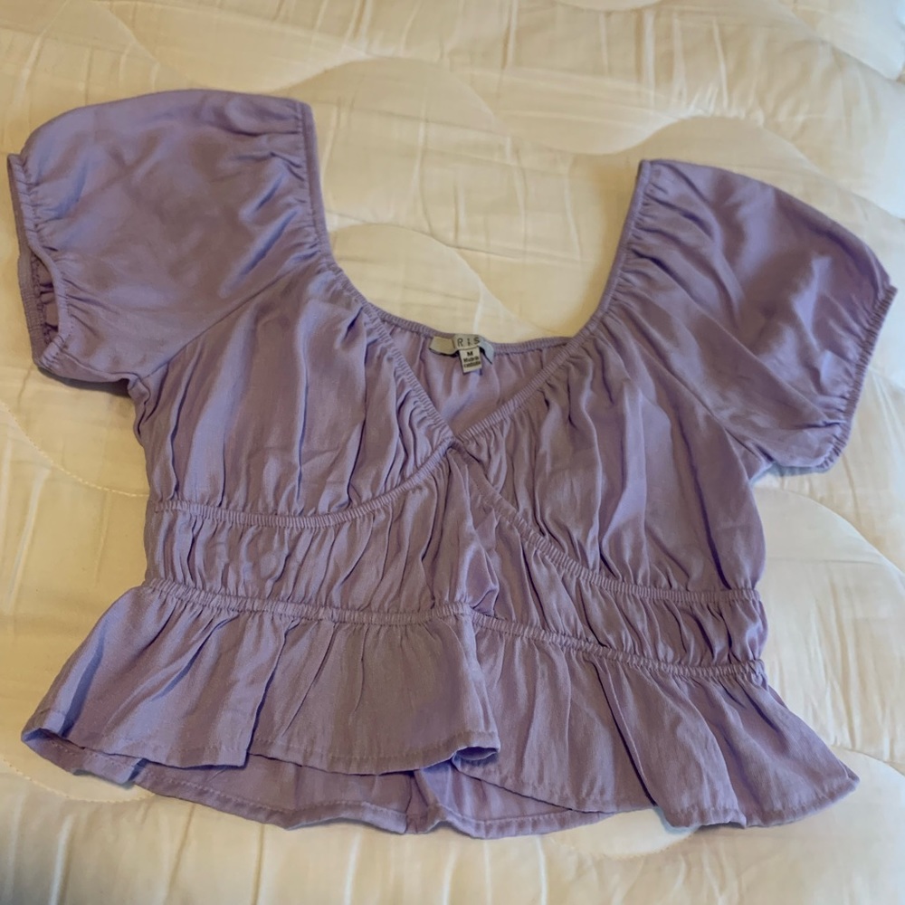 Cute purple cropped top